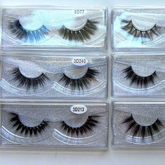 6 Sets of Faux Mink Eyelashes - Picture 2 of 3